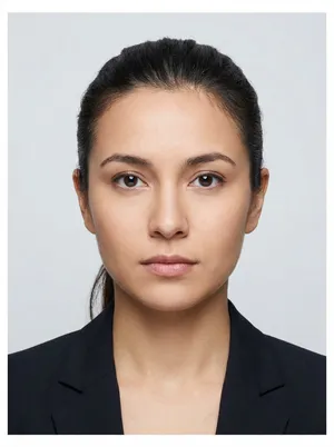 Verarbeitetes Passfoto